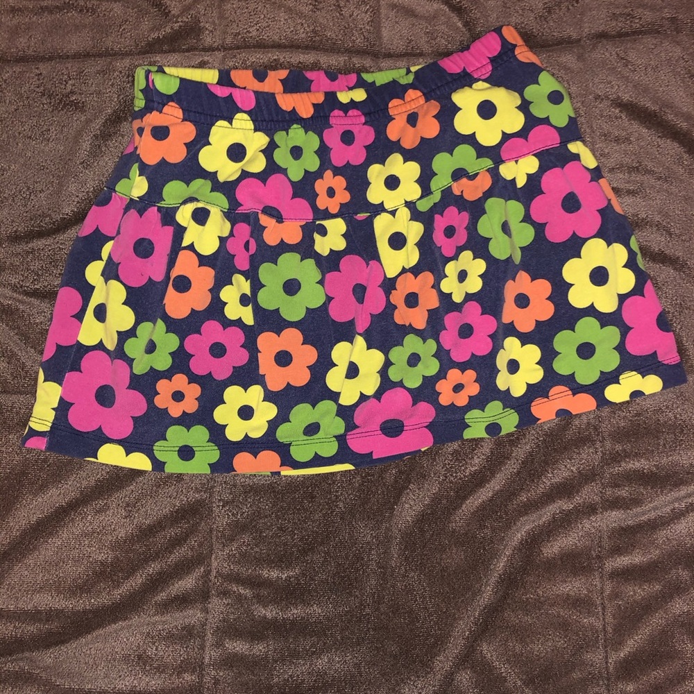 Girls 6/6x multicolor flower skort